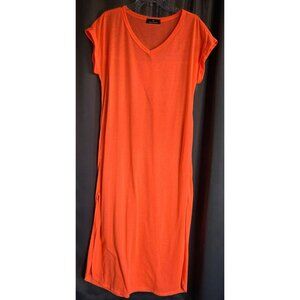 RM Rae Mode Women's t shirt dress/cover up neon orange Size Medium Summer